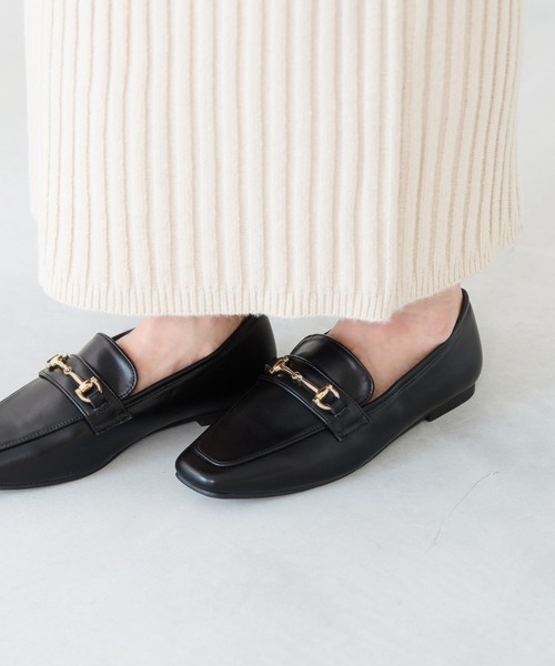 セール】幅広 『4E』 スクエアトゥ ローファー（ローファー）｜welleg