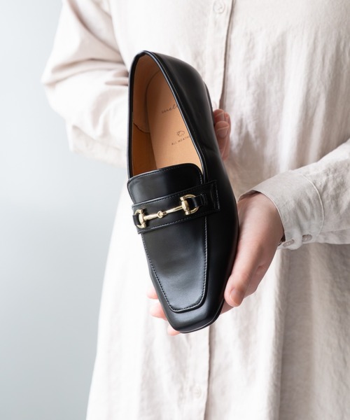 セール】幅広 『4E』 スクエアトゥ ローファー（ローファー）｜welleg