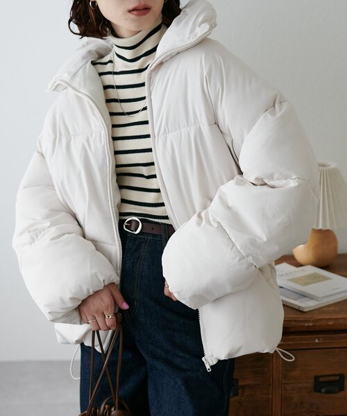 セール】【WEB限定】スタンドカラーダウンコート（ダウンジャケット