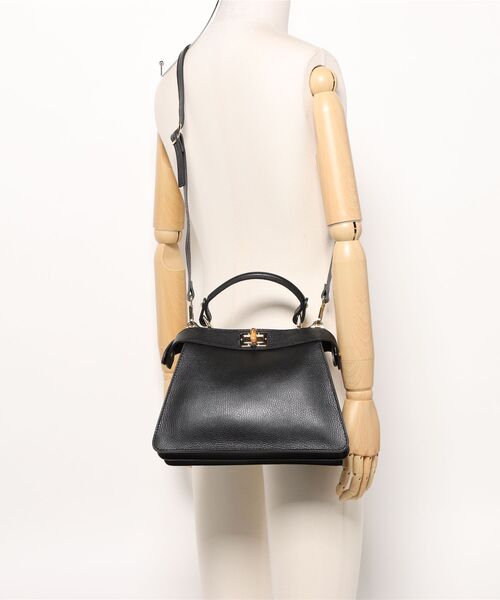 NOMBRE IMPAIR(ノンブルアンペール)の「マルコビアンキーニ ツイストロックバッグ(ハンドバッグ・レディース・ブラウン/ブラック/サックスブルー・FREE)」の20枚目の写真