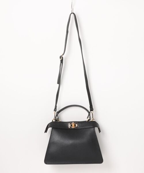 NOMBRE IMPAIR(ノンブルアンペール)の「マルコビアンキーニ ツイストロックバッグ(ハンドバッグ・レディース・ブラウン/ブラック/サックスブルー・FREE)」の17枚目の写真