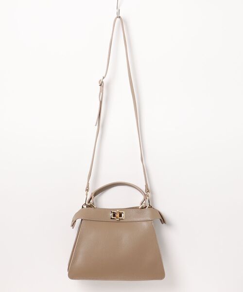 NOMBRE IMPAIR(ノンブルアンペール)の「マルコビアンキーニ ツイストロックバッグ(ハンドバッグ・レディース・ブラウン/ブラック/サックスブルー・FREE)」の18枚目の写真