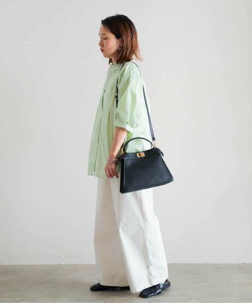 NOMBRE IMPAIR(ノンブルアンペール)の「マルコビアンキーニ ツイストロックバッグ(ハンドバッグ・レディース・ブラウン/ブラック/サックスブルー・FREE)」の16枚目の写真