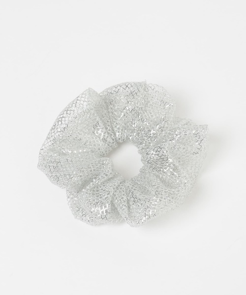 SMELLY（スメリー）の「メッシュラメシュシュ（シュシュ・レディース・シルバー・-）」の6枚目の写真