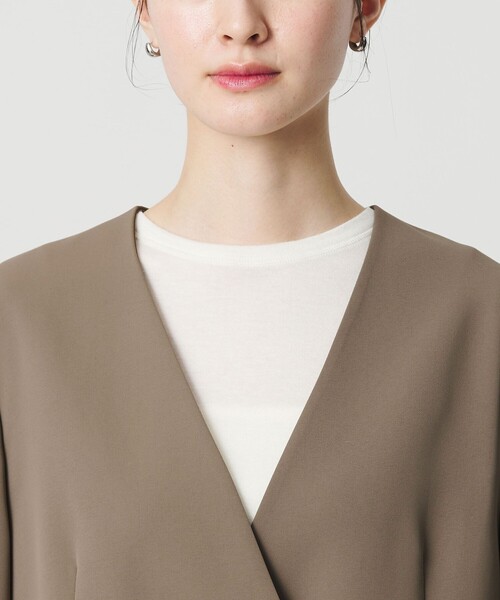 WEB限定 Wardrobe DAILY MINIMAL】ダブルクロス カラーレスジャケット