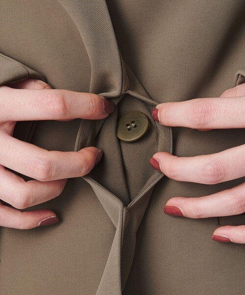 WEB限定 Wardrobe DAILY MINIMAL】ダブルクロス カラーレスジャケット