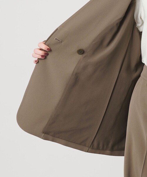 WEB限定 Wardrobe DAILY MINIMAL】ダブルクロス カラーレスジャケット