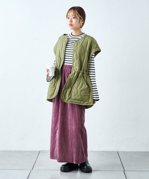 w closet(ダブルクローゼット)の「リボン刺繍リブニット(ニット/セーター・レディース・ブルー/オフホワイト/ブラック/ホワイト系その他・FREE)」の6枚目の写真