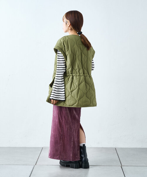 w closet(ダブルクローゼット)の「リボン刺繍リブニット(ニット/セーター・レディース・ブルー/オフホワイト/ブラック/ホワイト系その他・FREE)」の5枚目の写真