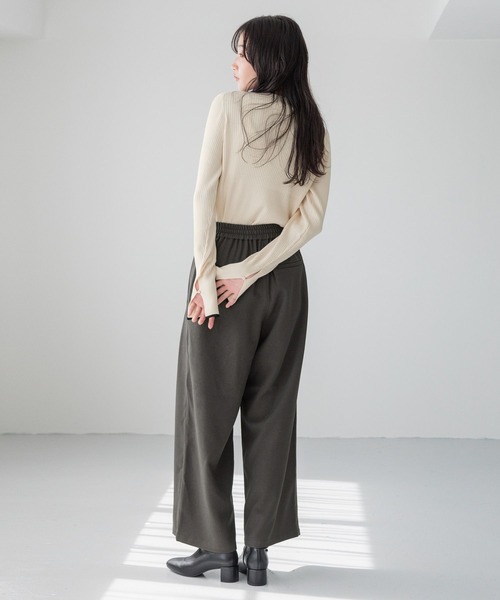 LOWRYS FARM（ローリーズファーム）の「ウールチョウイージーパンツ　144105（スラックス・レディース・ブラウン/ブラック/グレー・MEDIUM/LARGE）」の15枚目の写真