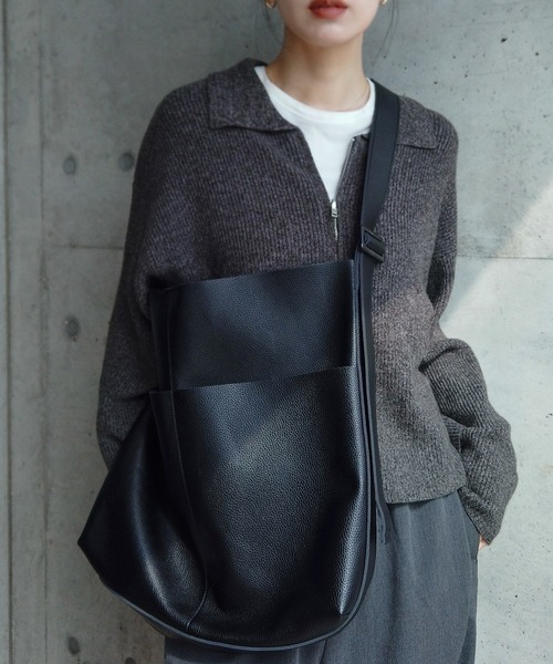 y/m by RIKA（イムバイリカ）の「フェイクレザーショルダーBAG（ショルダーバッグ・レディース・ブラック・FREE）」の13枚目の写真