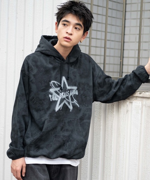 セール】WEGO/スノーダイグラフィックビッグパーカー（パーカー