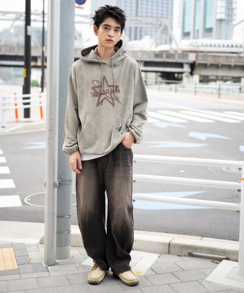 WEGO（ウィゴー）の「WEGO/スノーダイグラフィックビッグパーカー