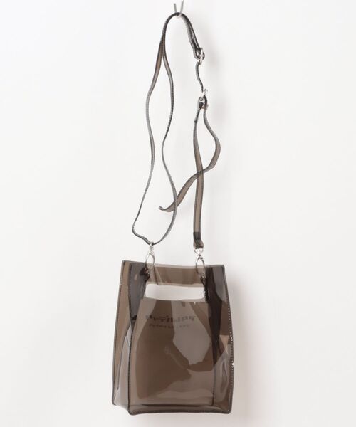 ADAM PATEK(アダムパテック)の「【Km】ADAM PATEK/ アダムパテック 【 CONEY 】CLEAR mini pouch shoulder(ショルダーバッグ・メンズ・ブラック・ONESIZE)」の2枚目の写真