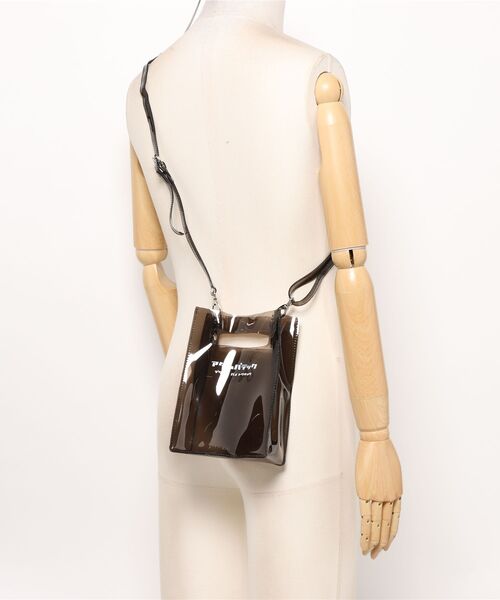 ADAM PATEK(アダムパテック)の「【Km】ADAM PATEK/ アダムパテック 【 CONEY 】CLEAR mini pouch shoulder(ショルダーバッグ・メンズ・ブラック・ONESIZE)」の3枚目の写真