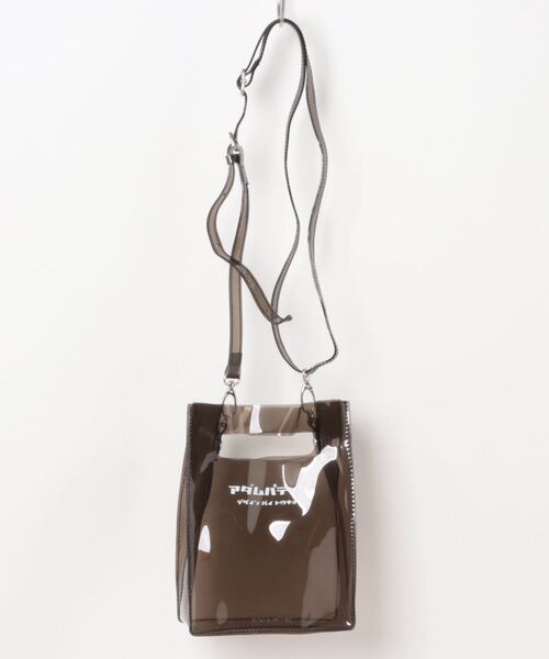 ADAM PATEK(アダムパテック)の「【Km】ADAM PATEK/ アダムパテック 【 CONEY 】CLEAR mini pouch shoulder(ショルダーバッグ・メンズ・ブラック・ONESIZE)」の6枚目の写真