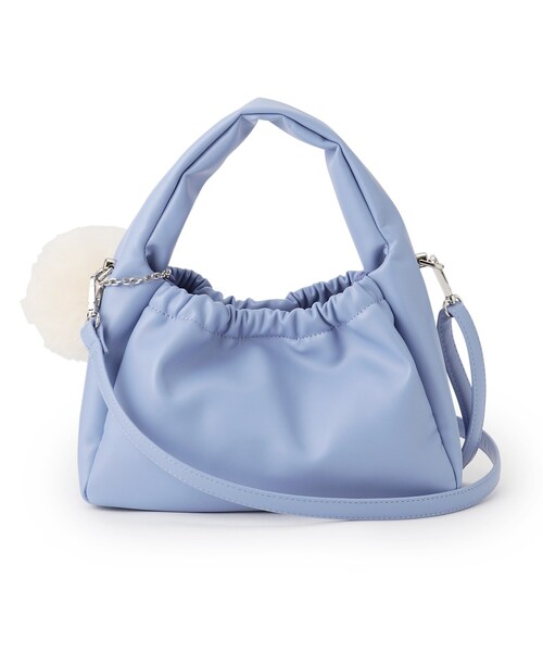 OPAQUE.CLIP（オペークドットクリップ）の「◆【2WAY】チュールチャーム付きミニショルダーバッグ（ショルダーバッグ・レディース・ブルー/シルバー/ブラック・00）」の13枚目の写真