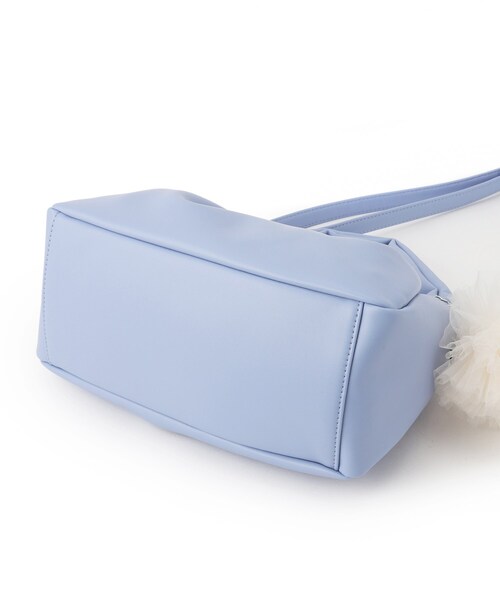 OPAQUE.CLIP（オペークドットクリップ）の「◆【2WAY】チュールチャーム付きミニショルダーバッグ（ショルダーバッグ・レディース・ブルー/シルバー/ブラック・00）」の14枚目の写真