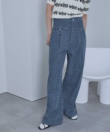 miette | スクラッチ切り替えデニムパンツ(デニムパンツ)