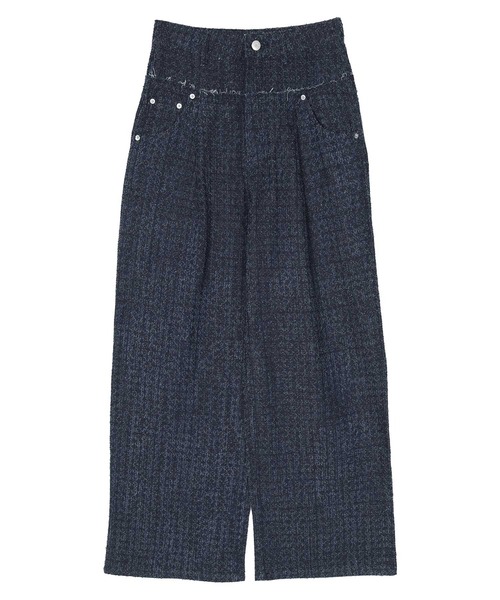 miette（ミエット）の「スクラッチ切り替えデニムパンツ（デニムパンツ・レディース・ブラック/インディゴブルー/ブルー・FREE）」の22枚目の写真