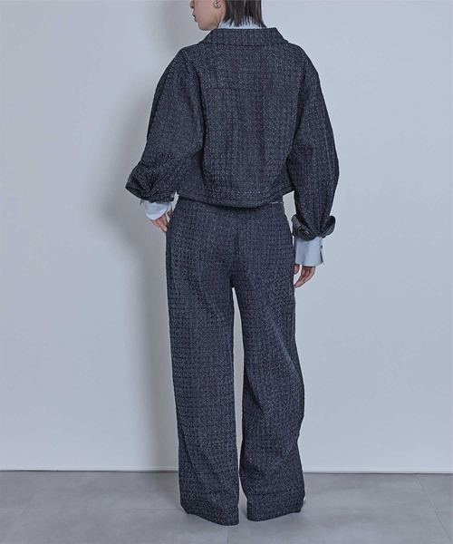 miette（ミエット）の「スクラッチ切り替えデニムパンツ（デニムパンツ・レディース・ブラック/インディゴブルー/ブルー・FREE）」の9枚目の写真