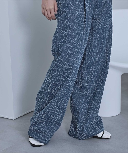 miette（ミエット）の「スクラッチ切り替えデニムパンツ（デニムパンツ・レディース・ブラック/インディゴブルー/ブルー・FREE）」の18枚目の写真