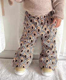 MAKE YOUR DAY | ジャガードフレアパンツ■80～140cm(スウェットパンツ)