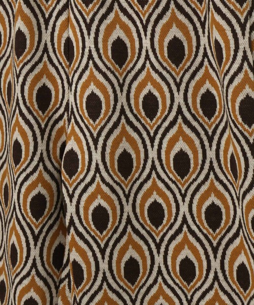 MAKE YOUR DAY（メイクユアデイ）の「ジャガードフレアパンツ■80～140cm（スウェットパンツ・キッズ・ネイビー/オレンジ/ブラウン/ライム・80/90/100/110/140/120/130）」の16枚目の写真