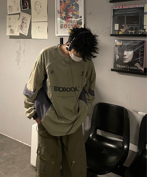 lilful（リルフル）の「ナイロンゲームプルオーバーシャツ（スウェット・レディース・カーキ/グレー・F）」の8枚目の写真