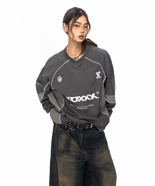 lilful（リルフル）の「ナイロンゲームプルオーバーシャツ（スウェット・レディース・カーキ/グレー・F）」の22枚目の写真