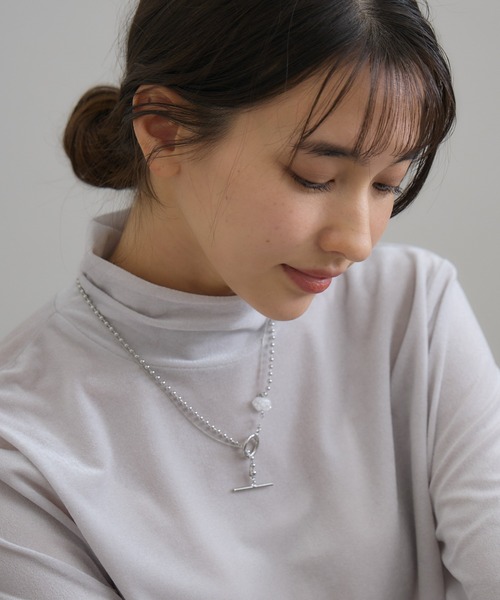 KATHARINE ROSS（キャサリンロス）の「【KATHARINE ROSS】【Joli&Micare】スノークオーツ２WAYネックレス（ネックレス・レディース・シルバー・MEDIUM）」の7枚目の写真