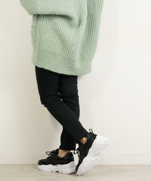 Fabby fabby（ファビィーファビィー）の「メッシュボリュームソールスニーカー（スニーカー・レディース・ブラック/ホワイト・SMALL/MEDIUM/LARGE）」の20枚目の写真