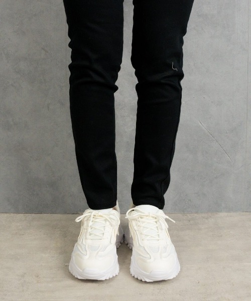 Fabby fabby（ファビィーファビィー）の「メッシュボリュームソールスニーカー（スニーカー・レディース・ブラック/ホワイト・SMALL/MEDIUM/LARGE）」の17枚目の写真