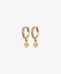 TORY BURCH | アイコン パヴェ ハギーピアス(ピアス(両耳用))