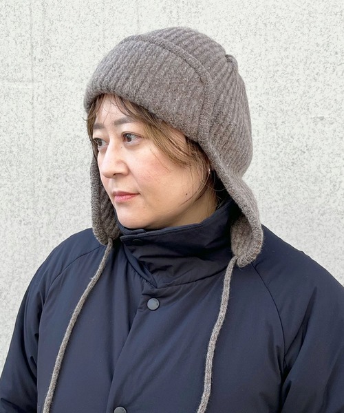 Soelilas】Rib Knit Flight Cap (リブニットフライトキャップ) LCD