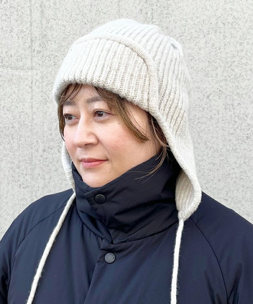 Soelilas】Rib Knit Flight Cap (リブニットフライトキャップ) LCD
