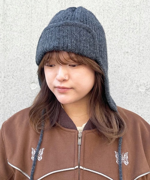 Soelilas】Rib Knit Flight Cap (リブニットフライトキャップ) LCD