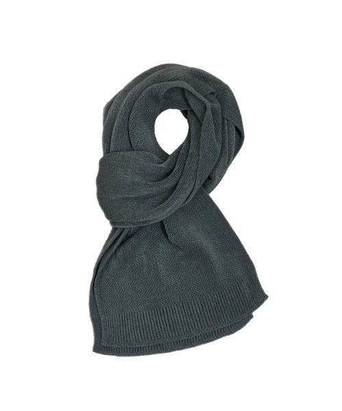 Chikashitsu +（チカシツプラス）の「【Chikashitsu +】long muffler / 【チカシツプラス】ロングマフラー（マフラー・メンズ・ダークグレー/ブラウン/ブラック/ライトグレー・ONE SIZE）」の14枚目の写真