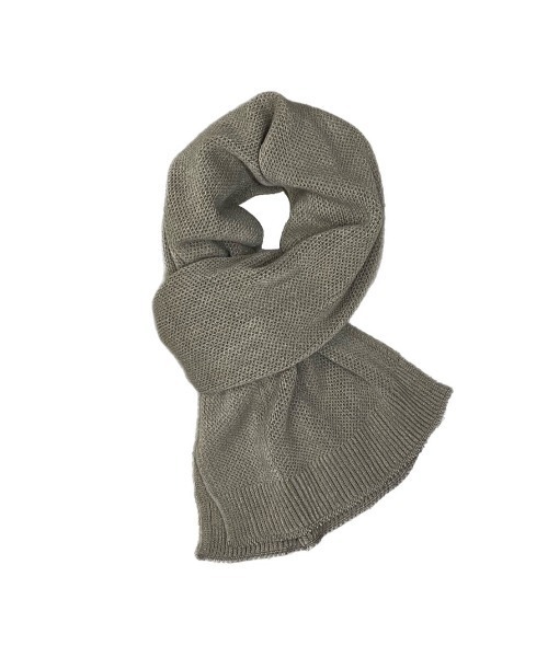 Chikashitsu +（チカシツプラス）の「【Chikashitsu +】long muffler / 【チカシツプラス】ロングマフラー（マフラー・メンズ・ダークグレー/ブラウン/ブラック/ライトグレー・ONE SIZE）」の9枚目の写真