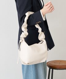 BIRTHDAY BAR | フェイクレザーショルダー シャーリングミニバッグ(トートバッグ)