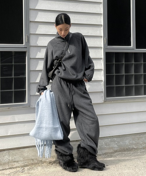 [MADE] ルニックSET - ハーフジップアップスウェット（スウェット）｜BLACKUP（ブラックアップ）