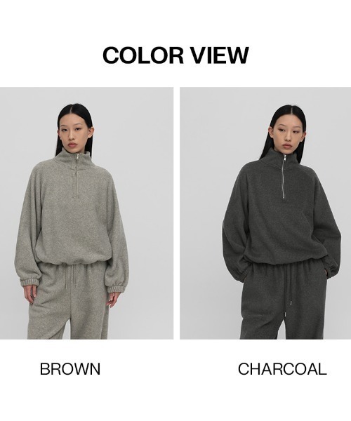 [MADE] ルニックSET - ハーフジップアップスウェット（スウェット）｜BLACKUP（ブラックアップ）