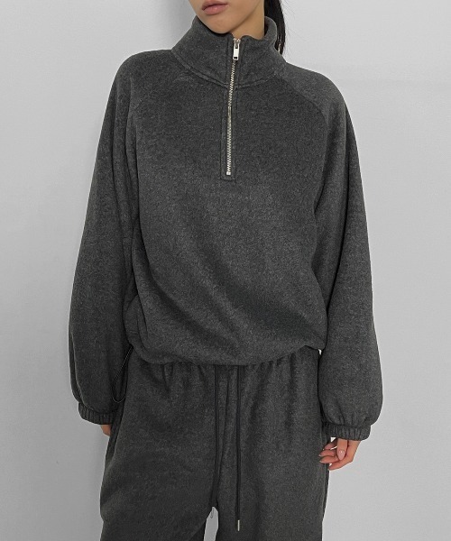 [MADE] ルニックSET - ハーフジップアップスウェット（スウェット）｜BLACKUP（ブラックアップ）