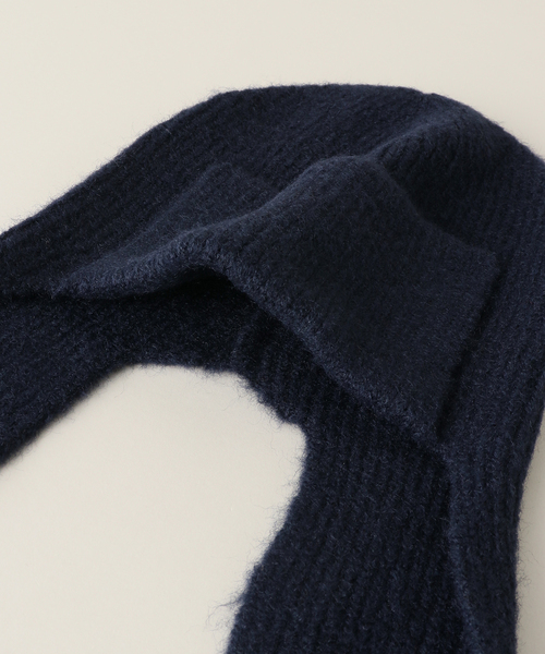 SLOBE IENA（スローブイエナ）の「SLOBE フライトニットキャップ（ニットキャップ/ビーニー・レディース・ベージュ/ネイビー・FREE）」の11枚目の写真