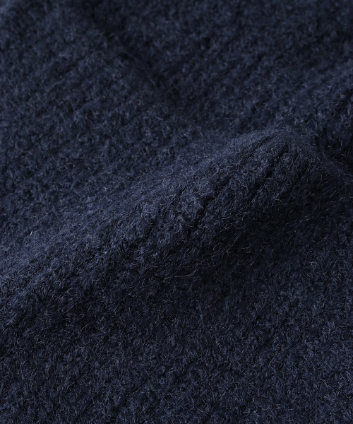 SLOBE IENA（スローブイエナ）の「SLOBE フライトニットキャップ（ニットキャップ/ビーニー・レディース・ベージュ/ネイビー・FREE）」の12枚目の写真