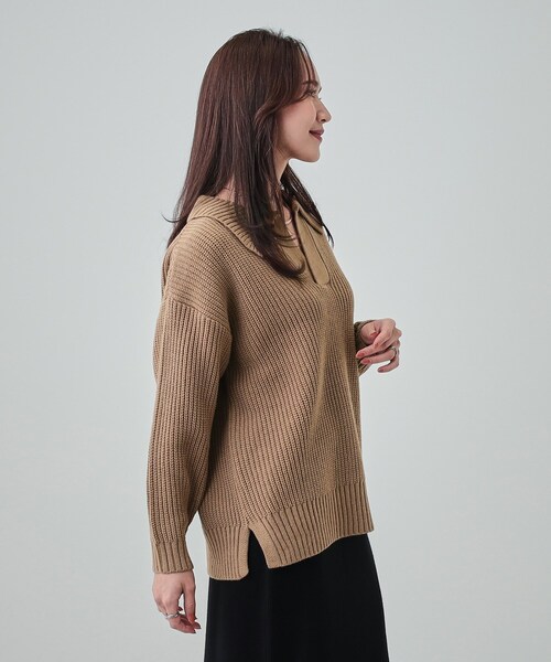 【yenyenさま専用】PHOTOCOPIEUニット PHOTOCOPIEU/フォトコピュー】HALF-ZIP SWEATER (TATE) 252TATの通販