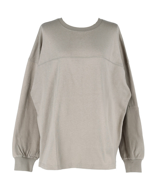 coca(coca)(コカ)の「ヘビーウェイトフットボールテールカットトップス(Tシャツ/カットソー・レディース・グレイッシュベージュ/ライトベージュ/グレー/ホワイト・ONE SIZE)」の21枚目の写真