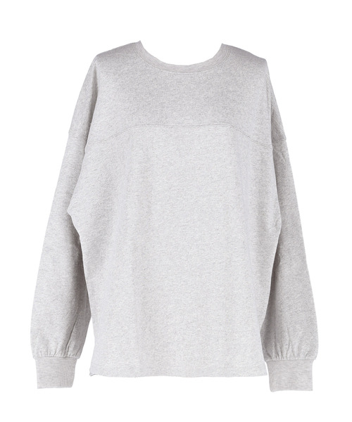 coca(coca)(コカ)の「ヘビーウェイトフットボールテールカットトップス(Tシャツ/カットソー・レディース・グレイッシュベージュ/ライトベージュ/グレー/ホワイト・ONE SIZE)」の20枚目の写真
