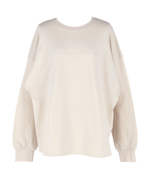 coca(coca)(コカ)の「ヘビーウェイトフットボールテールカットトップス(Tシャツ/カットソー・レディース・グレイッシュベージュ/ライトベージュ/グレー/ホワイト・ONE SIZE)」の22枚目の写真