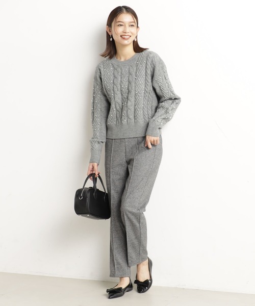 FOUND GOOD（ファウンドグッド）の「ウールライクテーパードP（その他パンツ・レディース・グレー系8/グリーン系8/グレー系/アイボリー・L/M/S）」の9枚目の写真